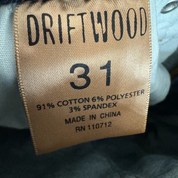 DRIFTWOOD Colette Embroidered Floral Cropped Jeans High Rise Women's 31 - Picture 11 of 11